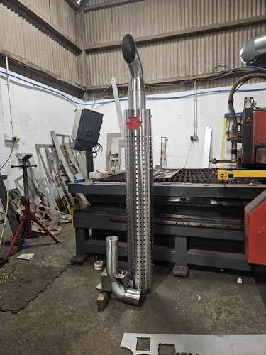 Stainless exhaust for massey - for,